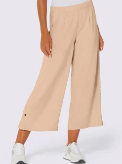 Pantalons larges à ceinture élastique et poches latérales