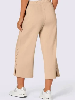 Pantalons larges à ceinture élastique et poches latérales