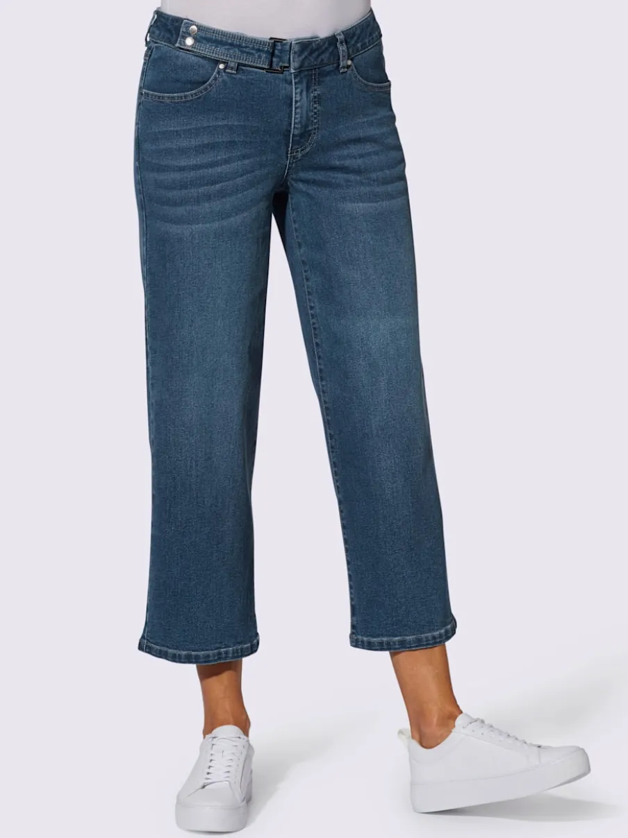 Pantalons larges décontractés en jean avec poches pratiques