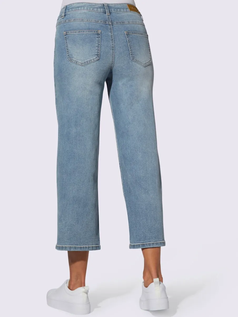 Pantalons larges décontractés en jean avec poches pratiques