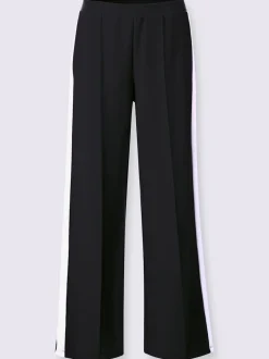 Pantalons larges en jersey avec ceinture élastique et poches
