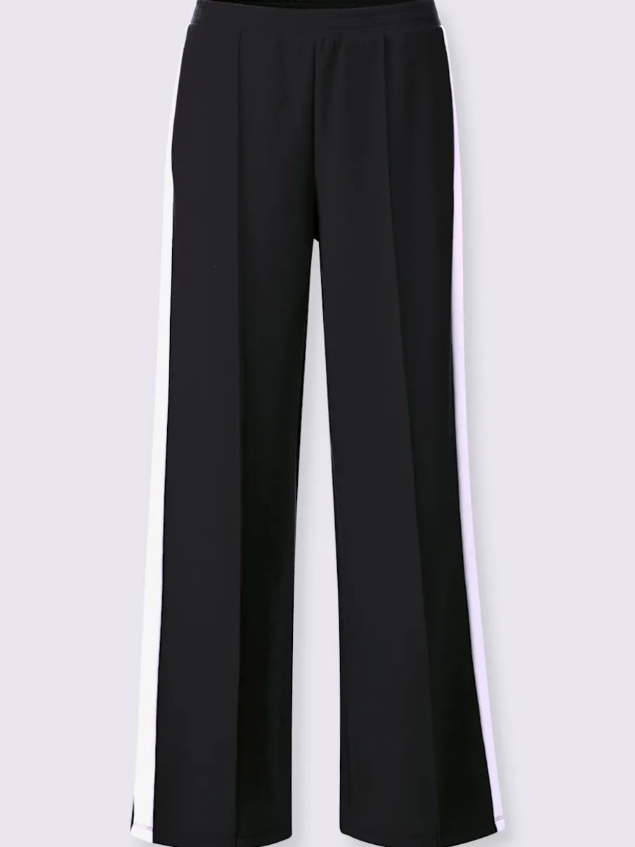 Pantalons larges en jersey avec ceinture élastique et poches