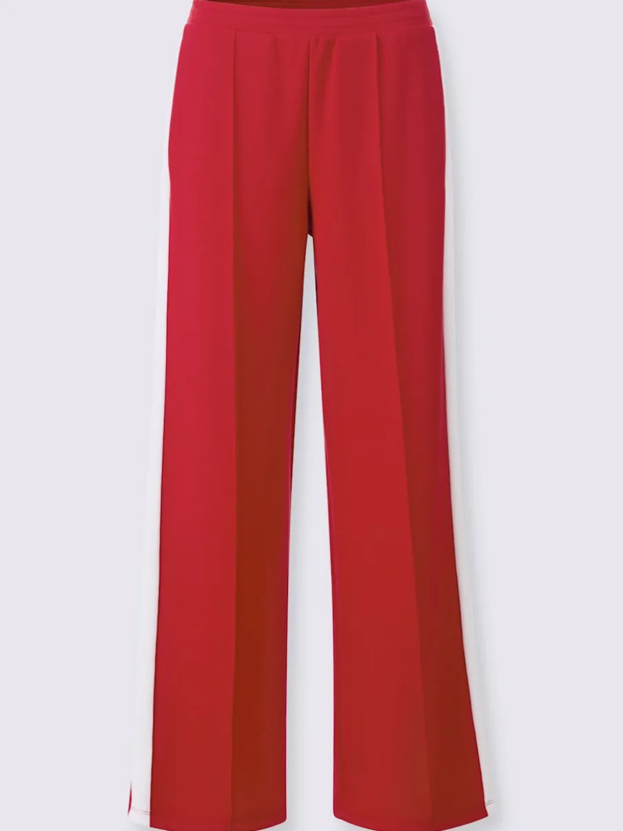 Pantalons larges en jersey avec ceinture élastique et poches