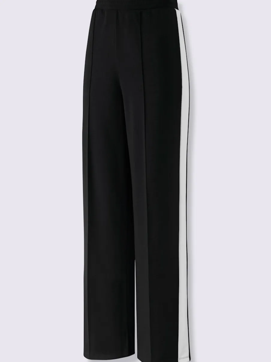 Pantalons larges en jersey avec ceinture élastique et poches