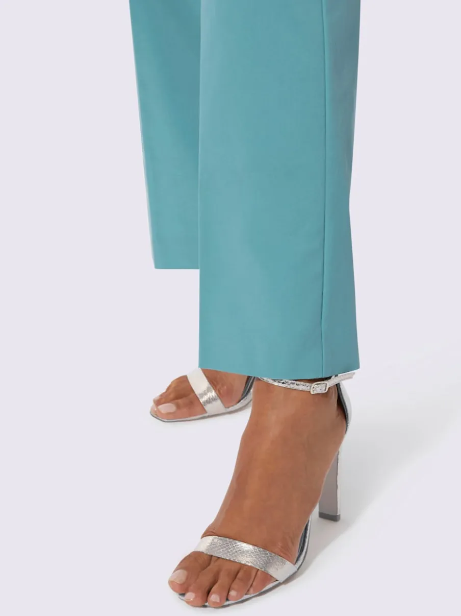 Pantalons larges en mélange de lyocell avec poches