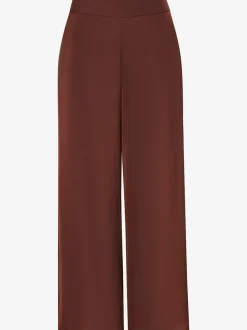 Pantalons larges en satin avec ceinture élastique confortable