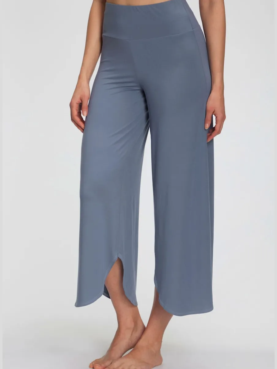 Pantalons larges jupe-culottes douces et fluides pour la maison