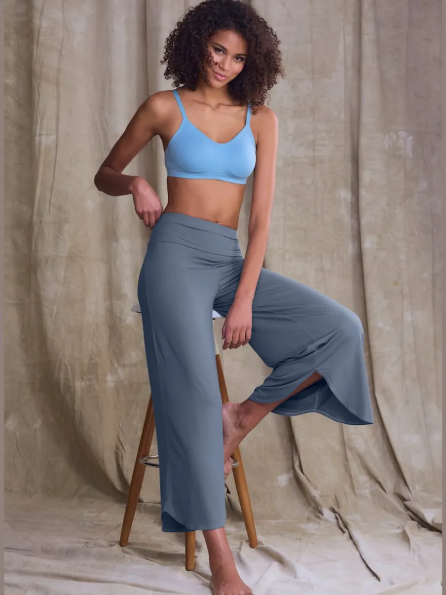 Pantalons larges jupe-culottes douces et fluides pour la maison