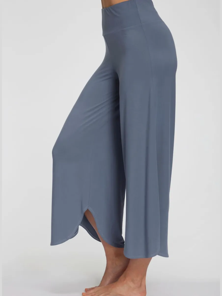 Pantalons larges jupe-culottes douces et fluides pour la maison