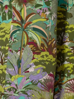 Pantalons à motif jungle avec ceinture élastique confortable