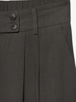 Pantalons palazzo avec élastique et poches latérales
