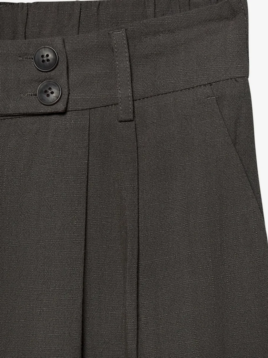 Pantalons palazzo avec élastique et poches latérales