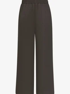 Pantalons palazzo avec élastique et poches latérales