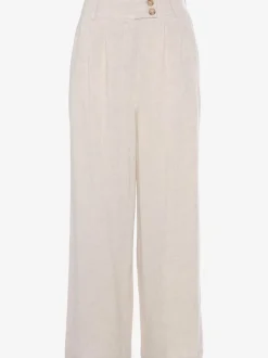 Pantalons palazzo avec élastique et poches latérales