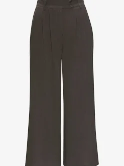 Pantalons palazzo avec élastique et poches latérales