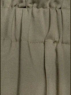 Pantalons paperbag légers avec taille élastique et poches