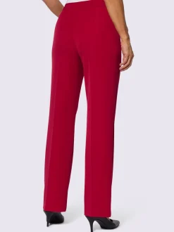 Pantalons plissés avec ceinture gainante en polyester recyclé