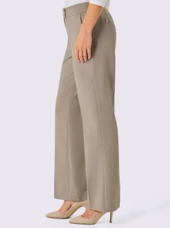 Pantalons plissés en lyocell doux avec ceinture extensible