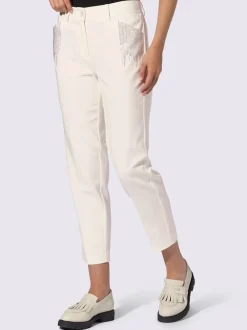 Pantalons près du corps avec petites pierres brillantes