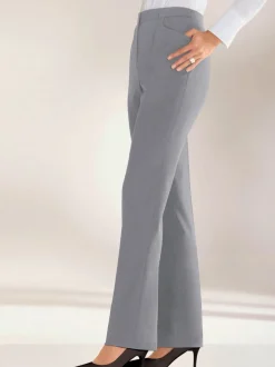 Pantalons silhouette affinée taille élastiquée respirants faciles entretien