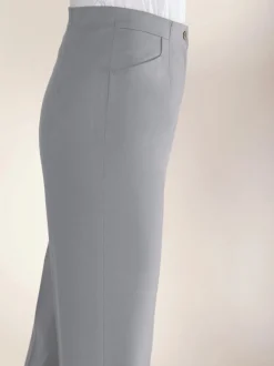 Pantalons silhouette affinée taille élastiquée respirants faciles entretien