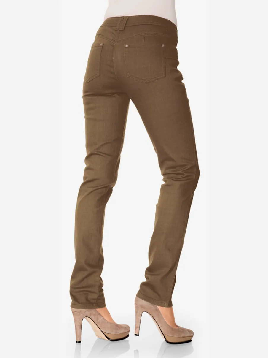 Pantalons skinny avec effet push-up au dos