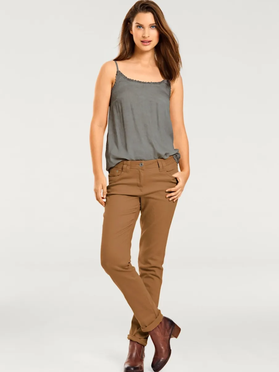 Pantalons skinny avec effet push-up au dos
