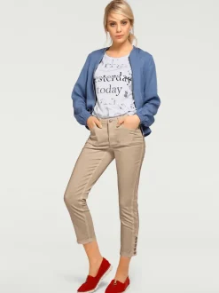 Pantalons skinny cinq poches style décontracté léger