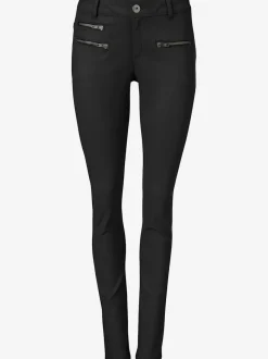 Pantalons skinny slim fit à brillance raffinée élégante