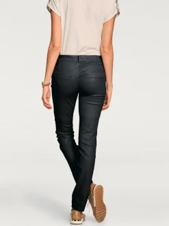 Pantalons skinny slim fit à brillance raffinée élégante