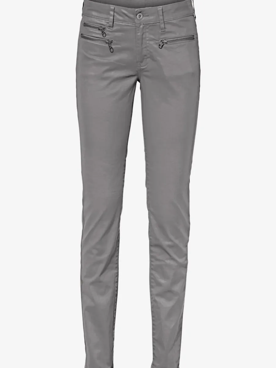Pantalons skinny slim fit à brillance raffinée élégante