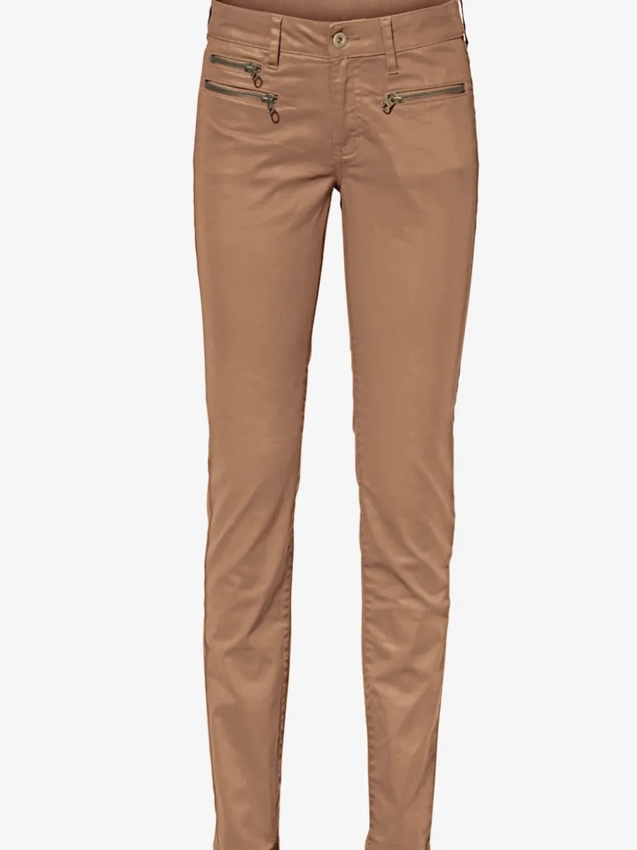 Pantalons skinny slim fit à brillance raffinée élégante