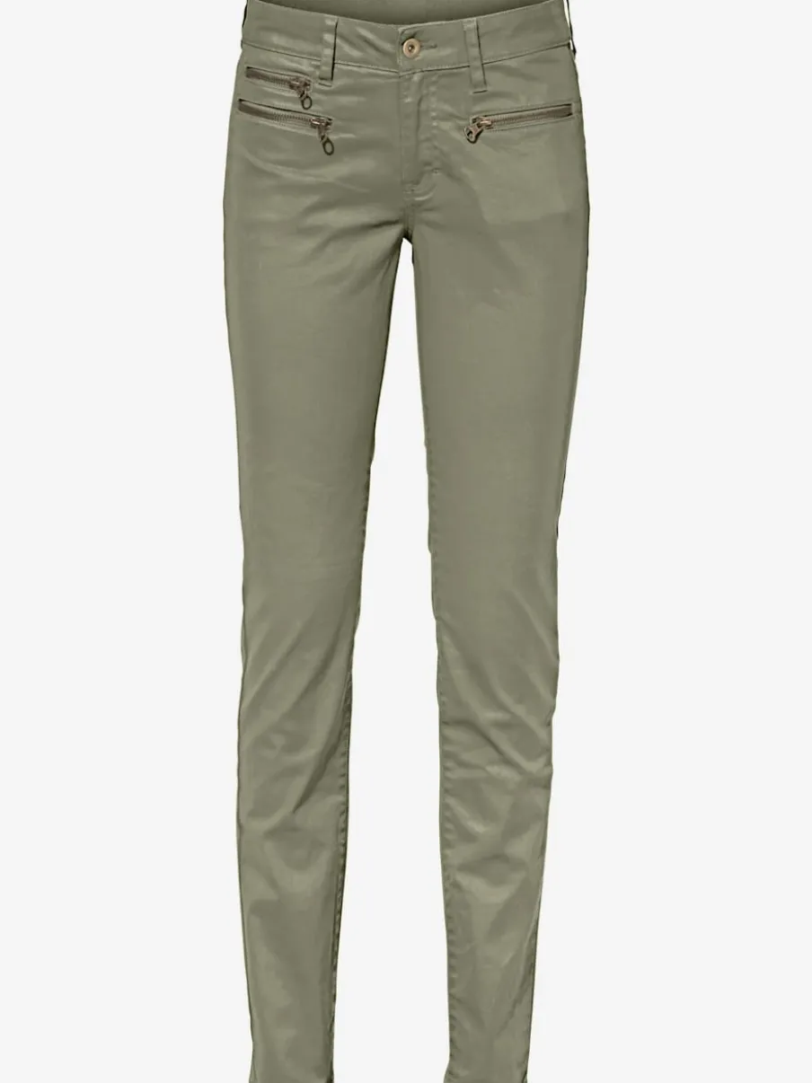 Pantalons skinny slim fit à brillance raffinée élégante