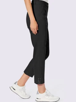 Pantalons structurants avec poches et œillets au bas