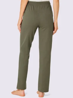 Pantalons sweat avec poches zippées et liens contrastés