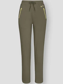Pantalons sweat avec poches zippées et liens contrastés