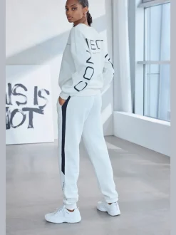Pantalons sweats avec poches latérales fendues confortables