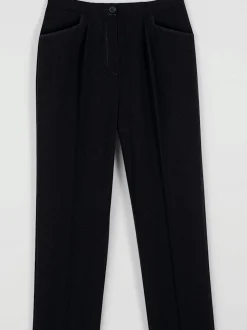 Pantalons taille élastiquée avec ceinture plate discrète