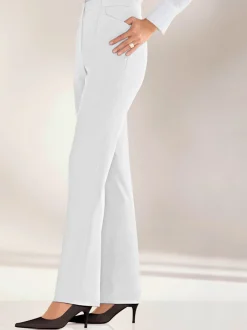 Pantalons taille élastiquée avec ceinture plate discrète