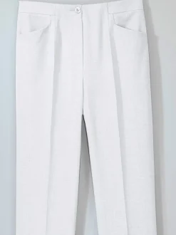 Pantalons taille élastiquée avec ceinture plate discrète