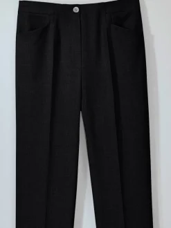 Pantalons taille élastiquée avec ceinture plate discrète