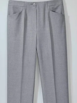 Pantalons taille élastiquée avec ceinture plate discrète