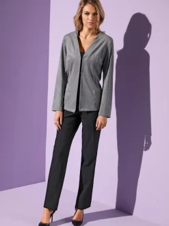 Pantalons taille élastiquée avec ceinture plate discrète