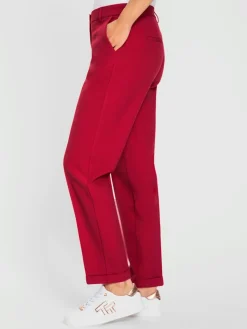 Pantalon structure indéformable avec ceinture élastique et poches