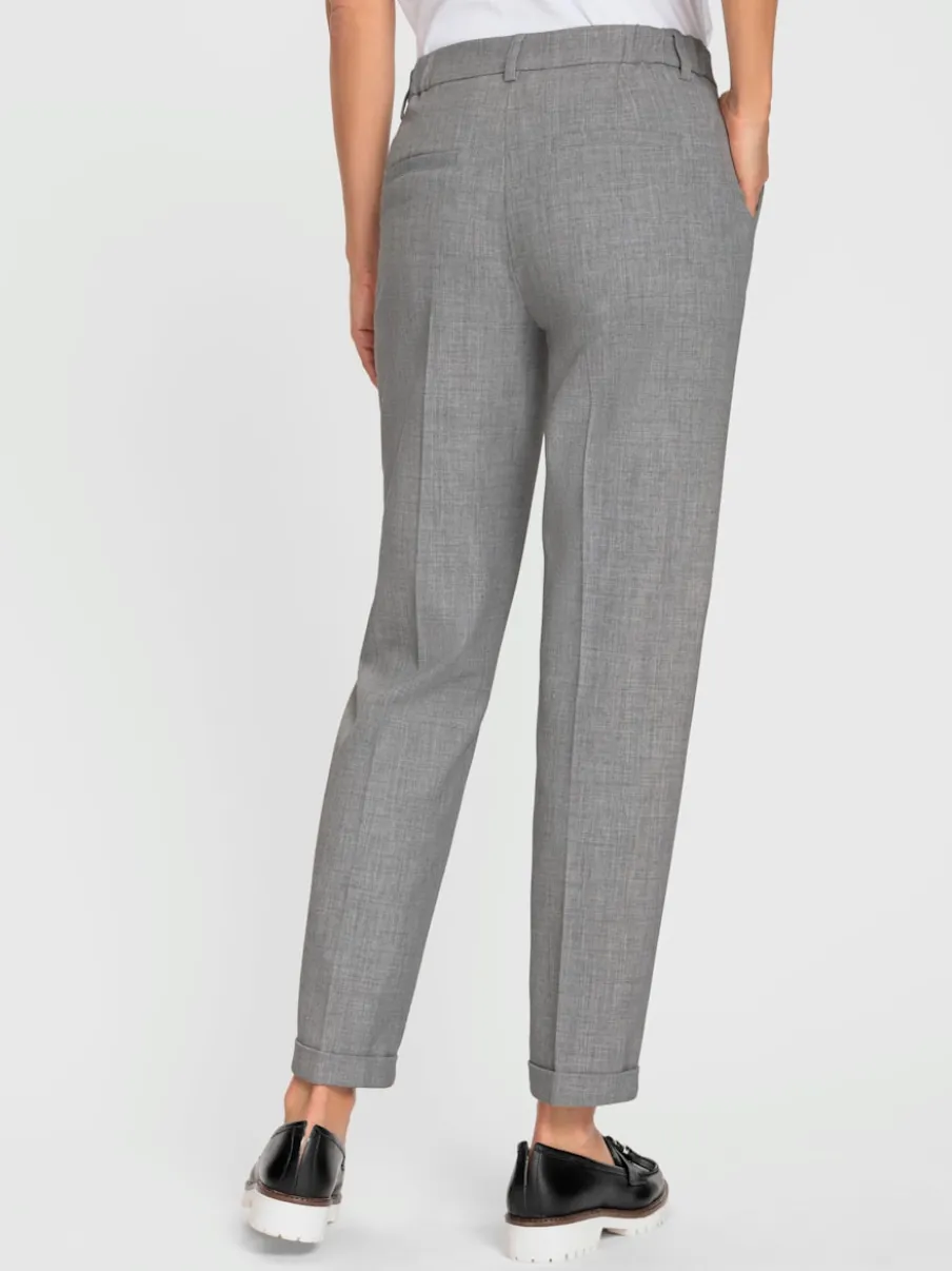 Pantalon structure indéformable avec ceinture élastique et poches