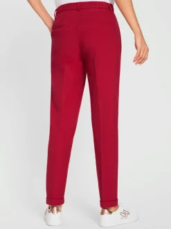 Pantalon structure indéformable avec ceinture élastique et poches