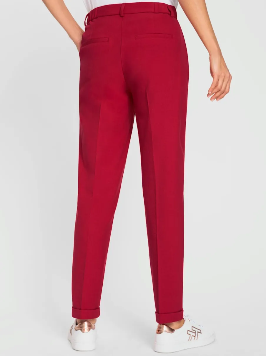 Pantalon structure indéformable avec ceinture élastique et poches
