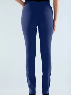 Pantalons unis avec ceinture élastique confortable extensible