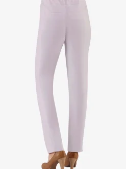 Pantalons unis avec ceinture élastique confortable extensible