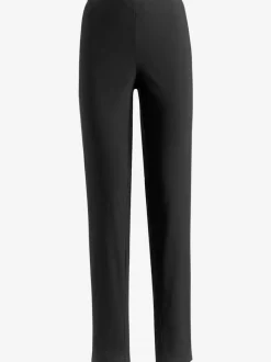 Pantalons unis avec ceinture élastique confortable extensible